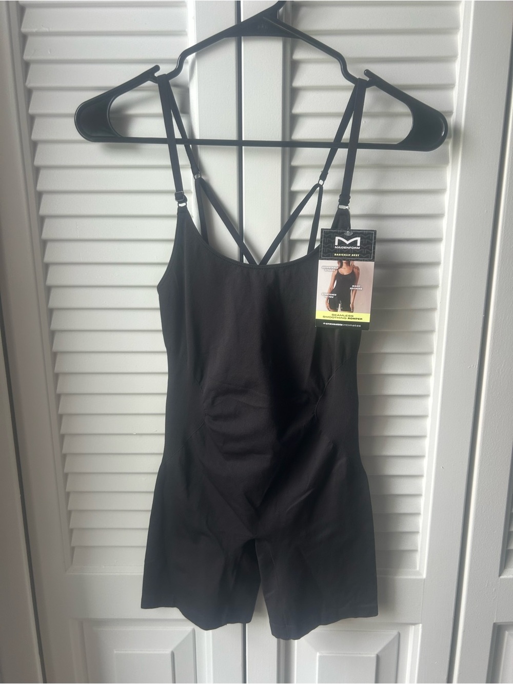 Maidenform Black Shapewear Romper